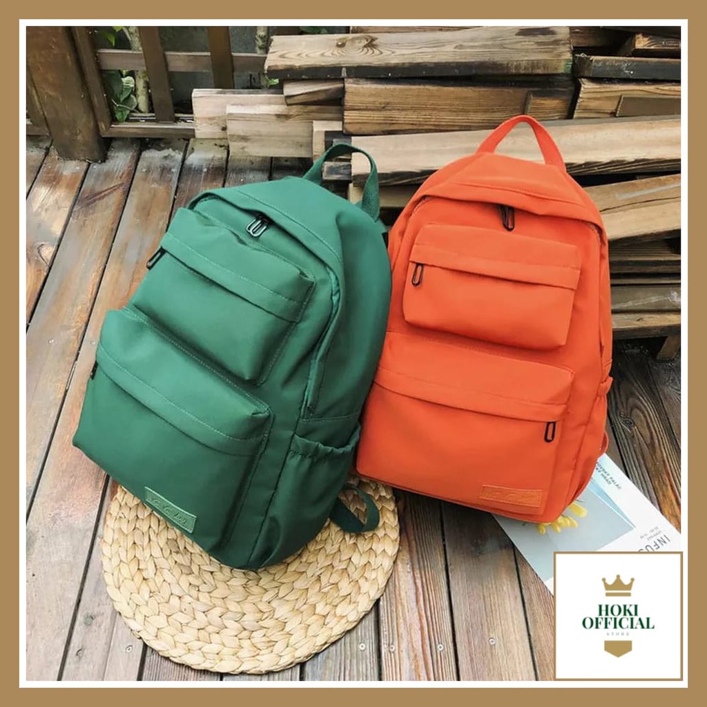 [COD] Tas Ransel Wanita Desain Vintage Tas Wanita Colorfull Tas Sekolah Ada Slot Laptop HokiOfficial