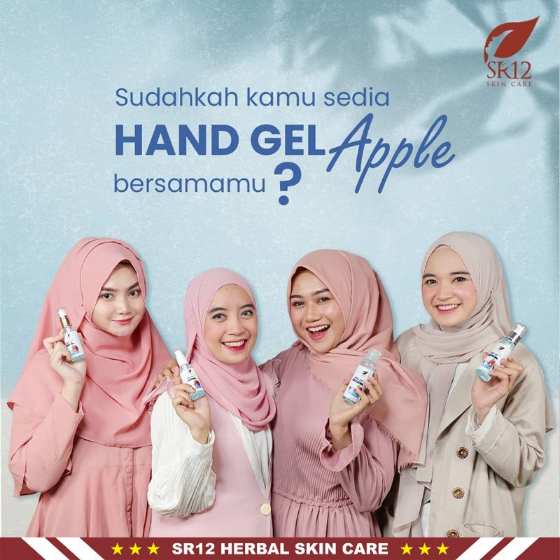 Hand Gel SR12 | Hand Gel Apple SR12 | Netto 500ml | Pembersih Tangan SR12 Skincare