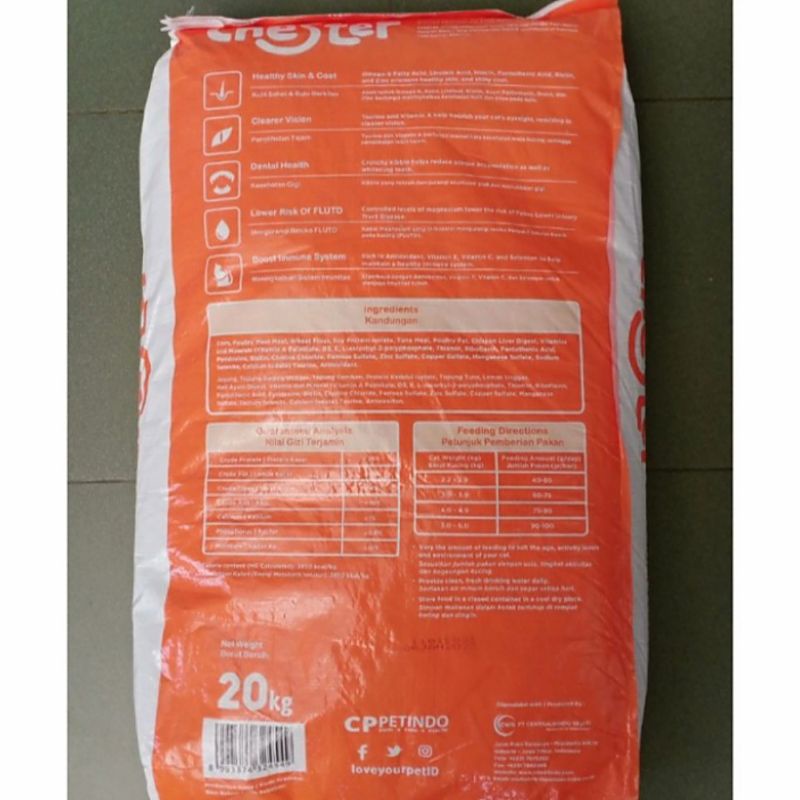 Gojek Chester Makanan Kucing 20kg All Stage Cat Food 20kg | Cat food