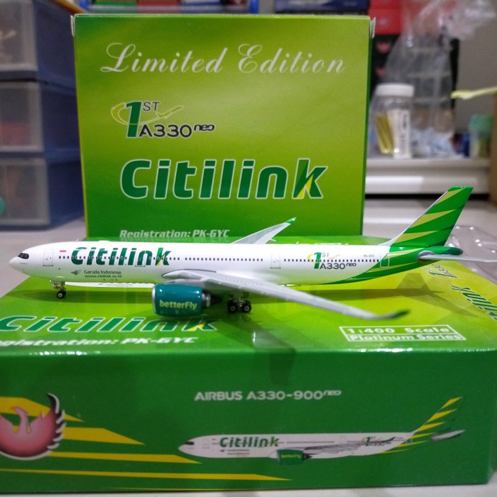 pesawat diecast Citilink A330neo
