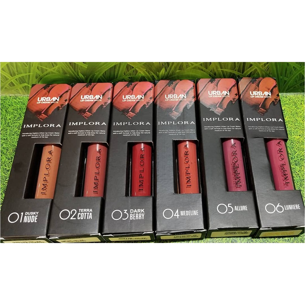 LIP CREAM MATTE IMPLORA URBAN READY 1-12 [PERAWATAN WAJAH]