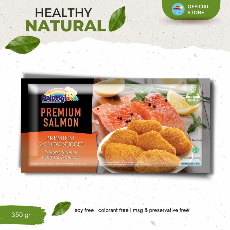 

Pelangi Anak Nugget Ikan Salmon Premium Rasa Original - Naget Sehat Alami Tanpa MSG Tanpa Pengawet Halal