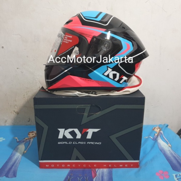 Promo last stok KYT TT Course Overtech Black Pink  Limited Edition Origina Murah
