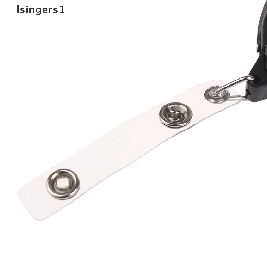 (lsingers1) 1pc Klip Carabiner Holder Kartu ID / Kunci Retractable