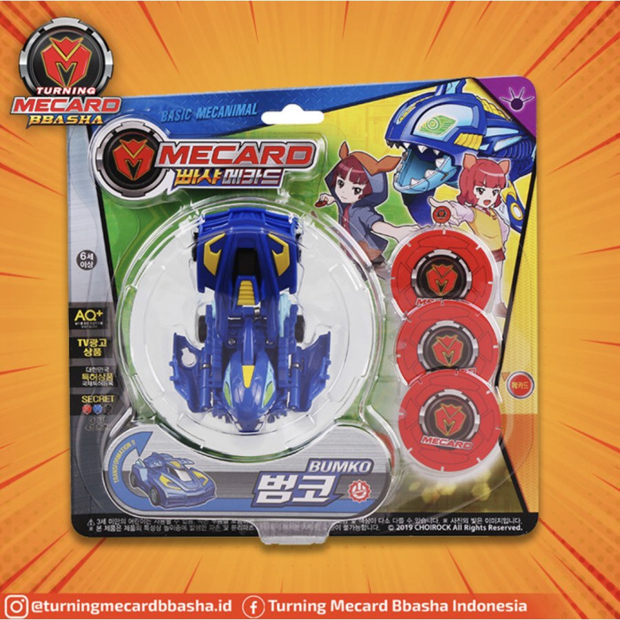 TURNING MECARD BBASHA 020 BASIC MECANIMAL BUMKO MAINAN ROBOT MOBIL