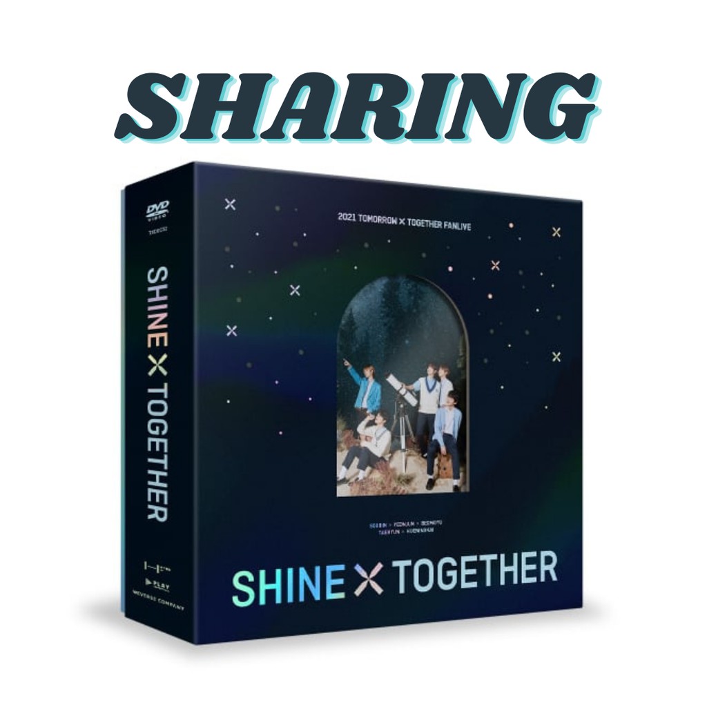 [READY STOCK]SHARING TXT: 2021 TXT FANLIVE SHINE X TOGETHER DVD - SOOBIN/YEONJUN/BEOMGYU/HUENING KAI