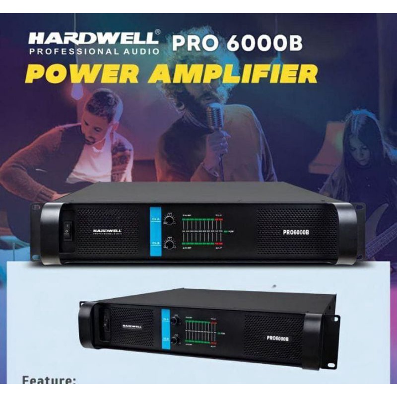 Power Hardwell PRO 6000 B Original Amplifier Hardwell PRO 6000 W