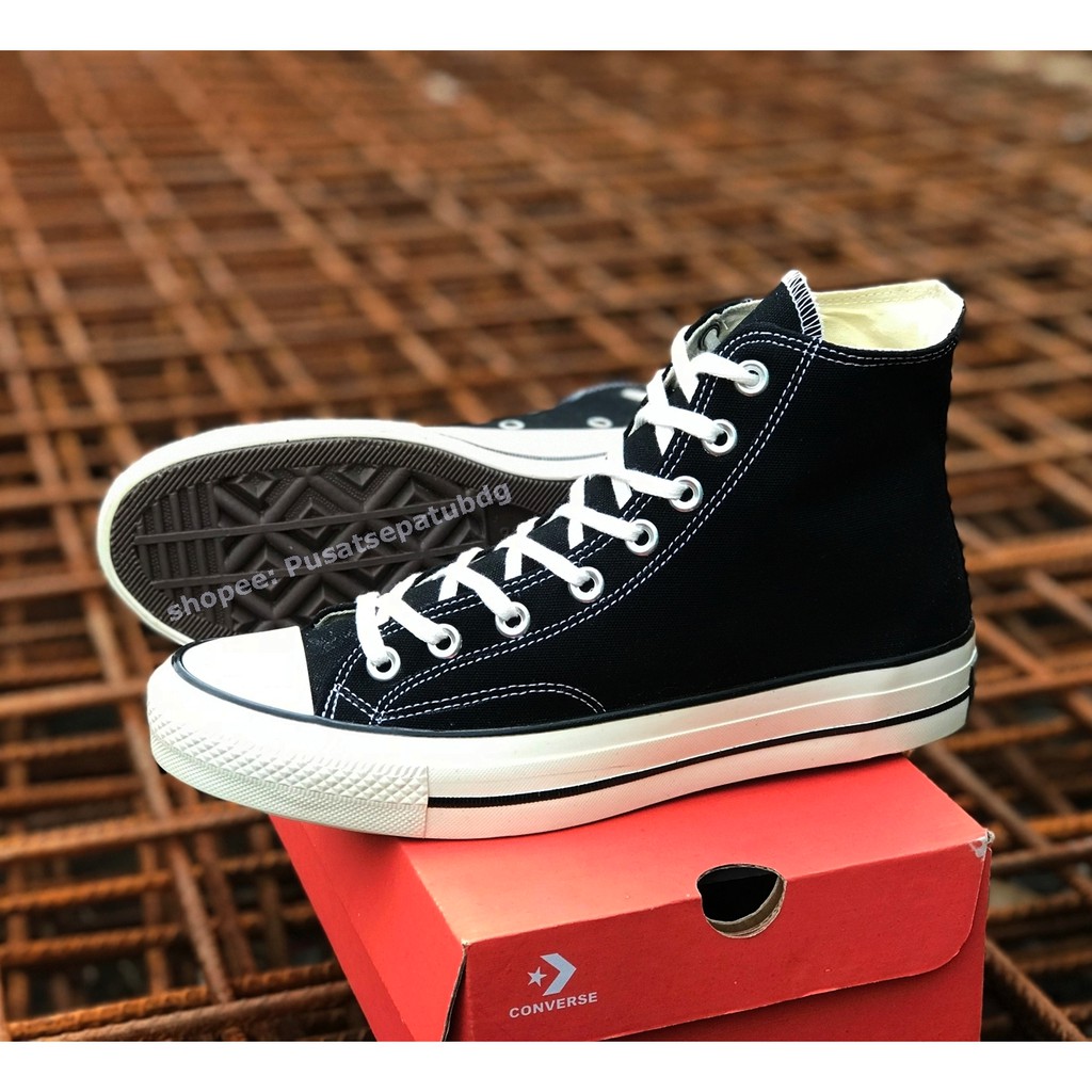 Sepatu Converse 70s High Hitam Putih Premium Sneakers