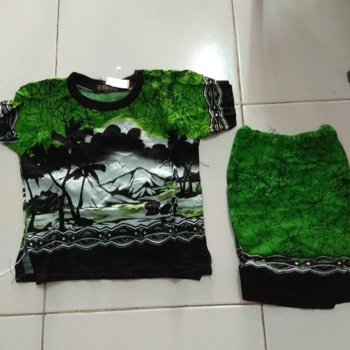 sovenir bali baju santai ANAK setelan batik sherly khas bali size 0