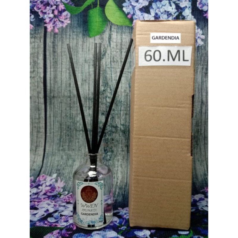 Reed Diffuser Aroma Terapi Pengharum Ruangan Essential oil Aromatherapy Replenisher Bunga Difuser-ARM 60 - GARDENDIA