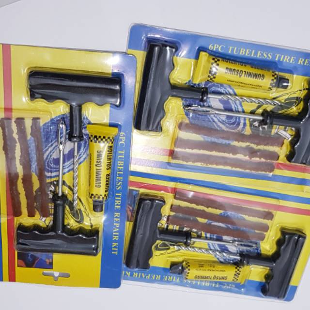 Alat tambal ban tubles gagang pvc set 2 pcs / type T