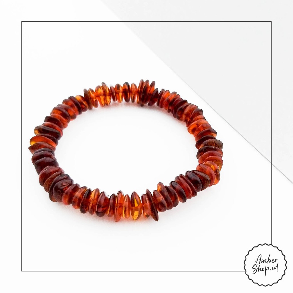 ASD15 Gelang amber dewasa elastis - Amber Shop