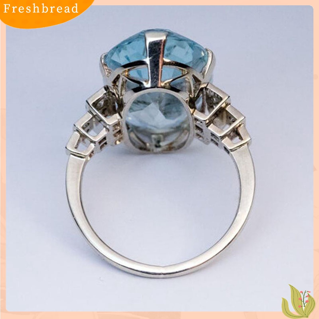 Terlaris Finger Rings Transparent Long Lifespan Lightweight Oval Shaped Smooth Blue Rings for Date