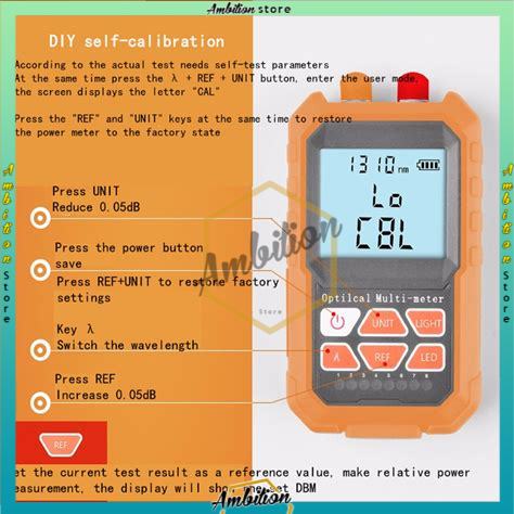 [BISA COD] Optical Power Meter 3 In 1 Plus VFL 5MW Lengkap Dengan Lan Tester NB OPM VFL lan tester