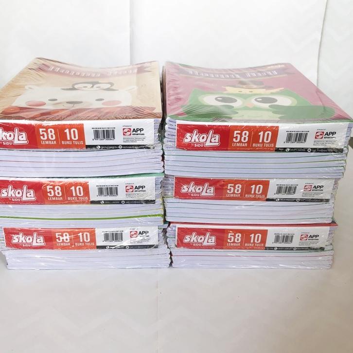 

Trend - 1 Pack / 10 Pcs Buku Tulis SKOLA by SIDU isi 58 Lembar