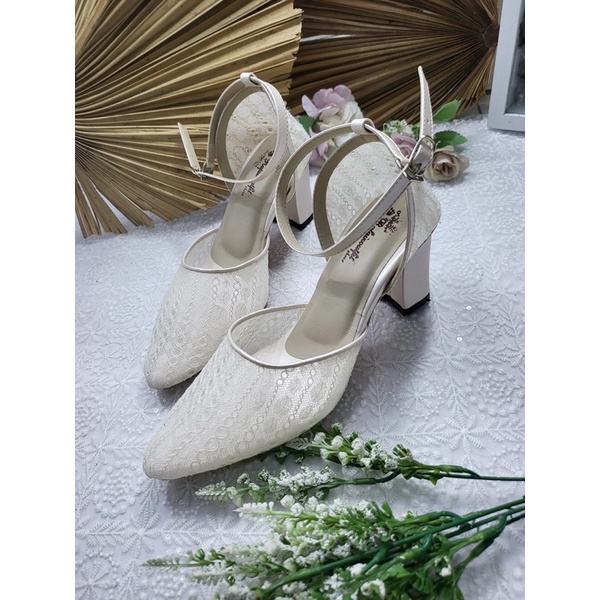 sepatu Rafaizoutfit nataly wrna broken white tinggi 7cm tahu