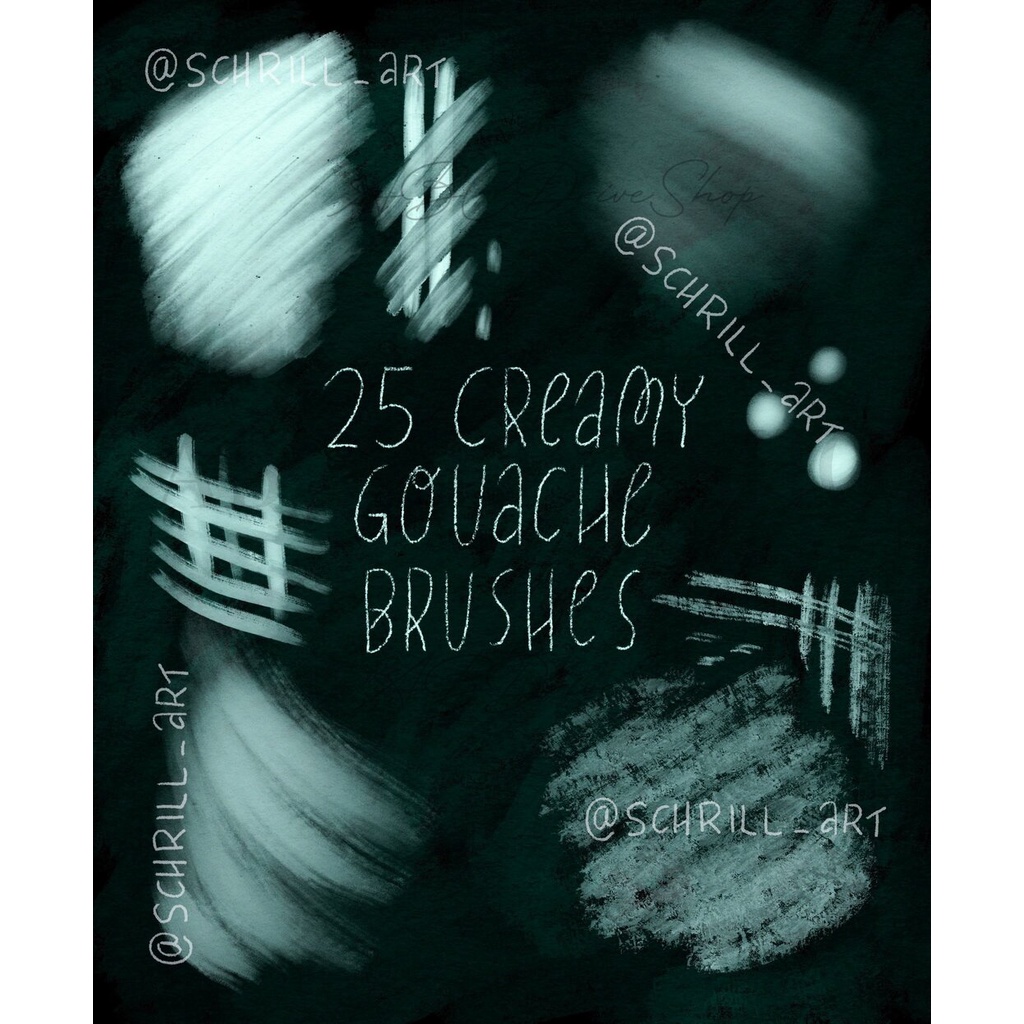 Procreate Brush - Gorgeous Gouache Brushset for Procreate