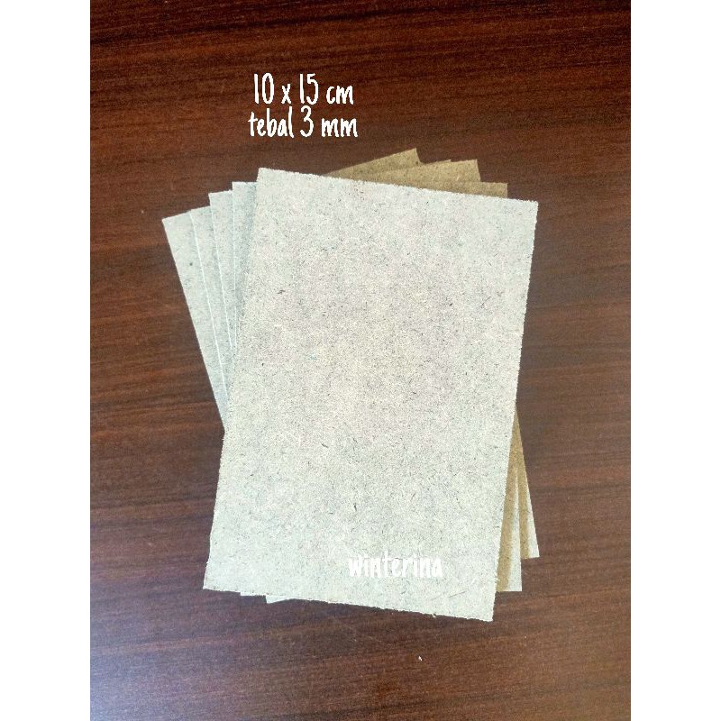 

Card Board Grey Greenish Board 3mm Card Board Packing Photocard 10 x 15 cm
