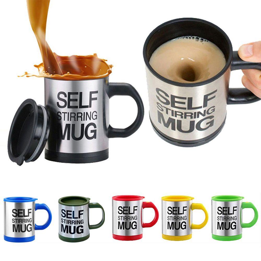 Solighter Self Stirring Mug Lazy 400ML Double Insulated Mixer Otomatis