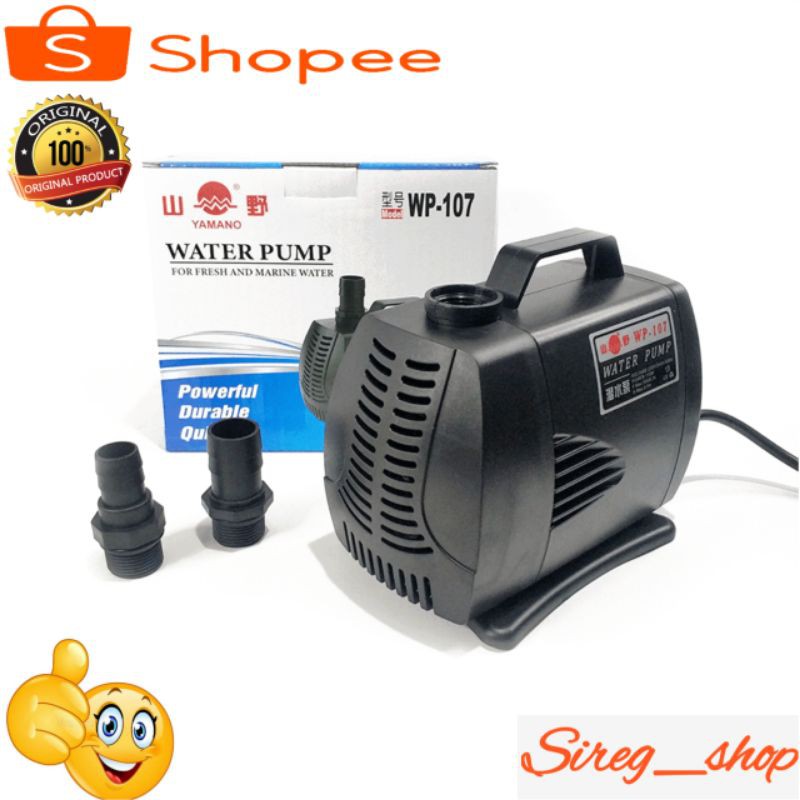 YAMANO WP 107, 5000 L/H Pompa Air Celup Akuarium/Kolam Ikan