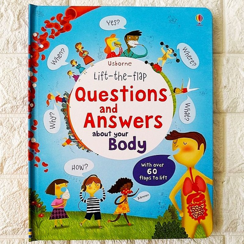 Usborne Lift the Flap Question and Answer about Body / usbornes / anatomy book / buku anatomi anak