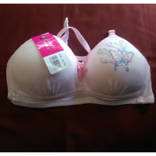 Bra bordir motif kupu-kupu