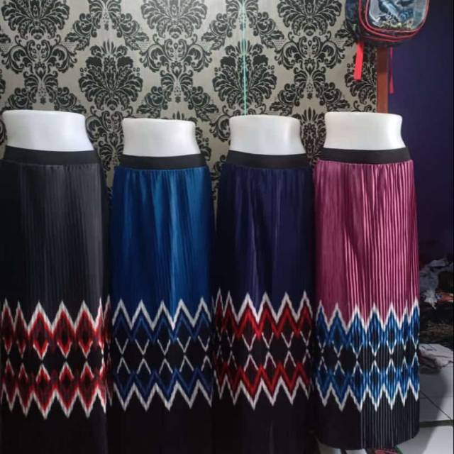 rok plisket murah