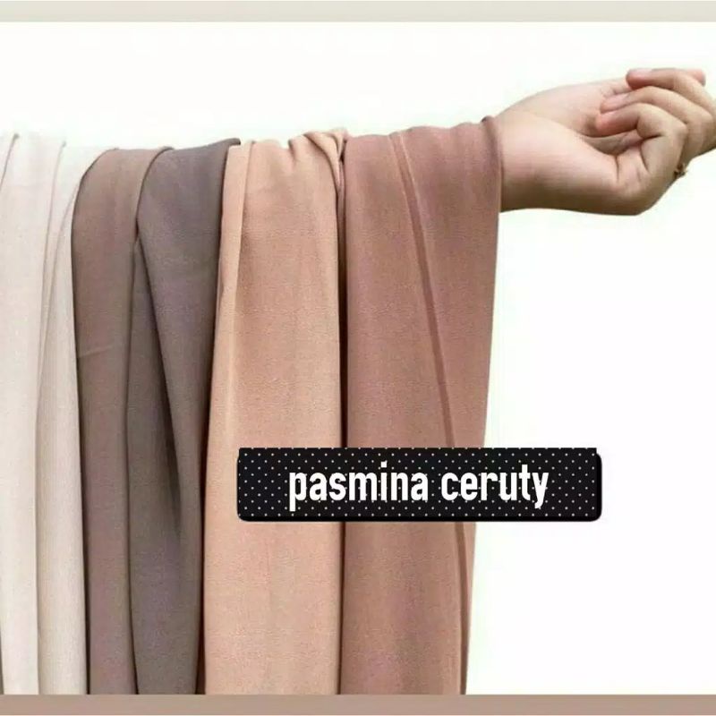 PASHMINA CERUTY BABYDOLL IMPORT 175 cm x 75cm