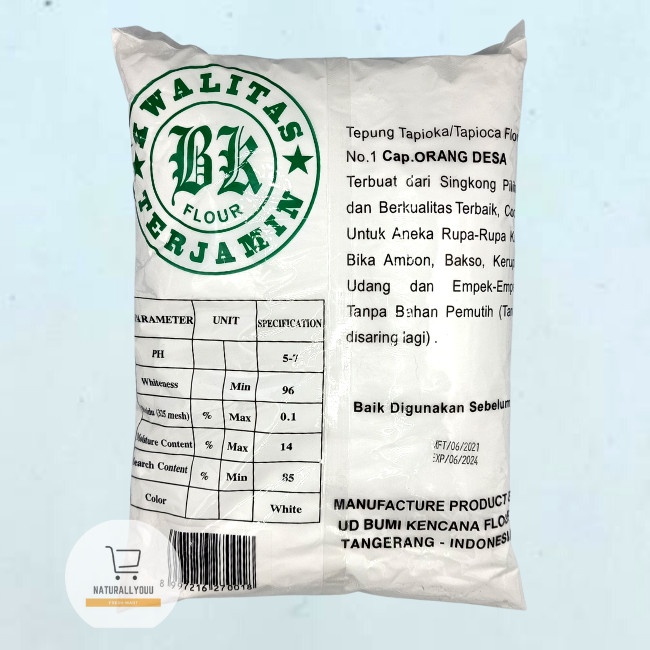 

Ds11D Tepung Tapioka Sagu Tani Cap Orang Desa No. 1 Bumi Kencana Flour 1Kg G6B040B