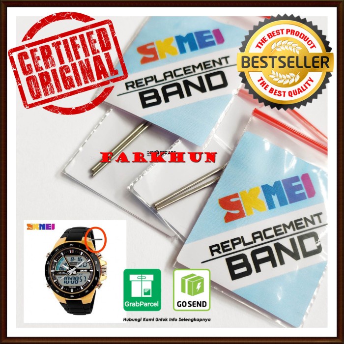MANTAP ORIGINAL PEN PIN SKMEI 1016 SPRINGBAR WATCH STRAP BAND TALI JAM