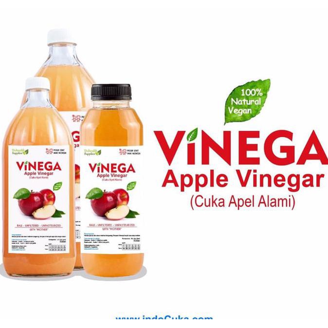 

Cuka Apel Vinega 500ml (Apple cider vinegar ACV)