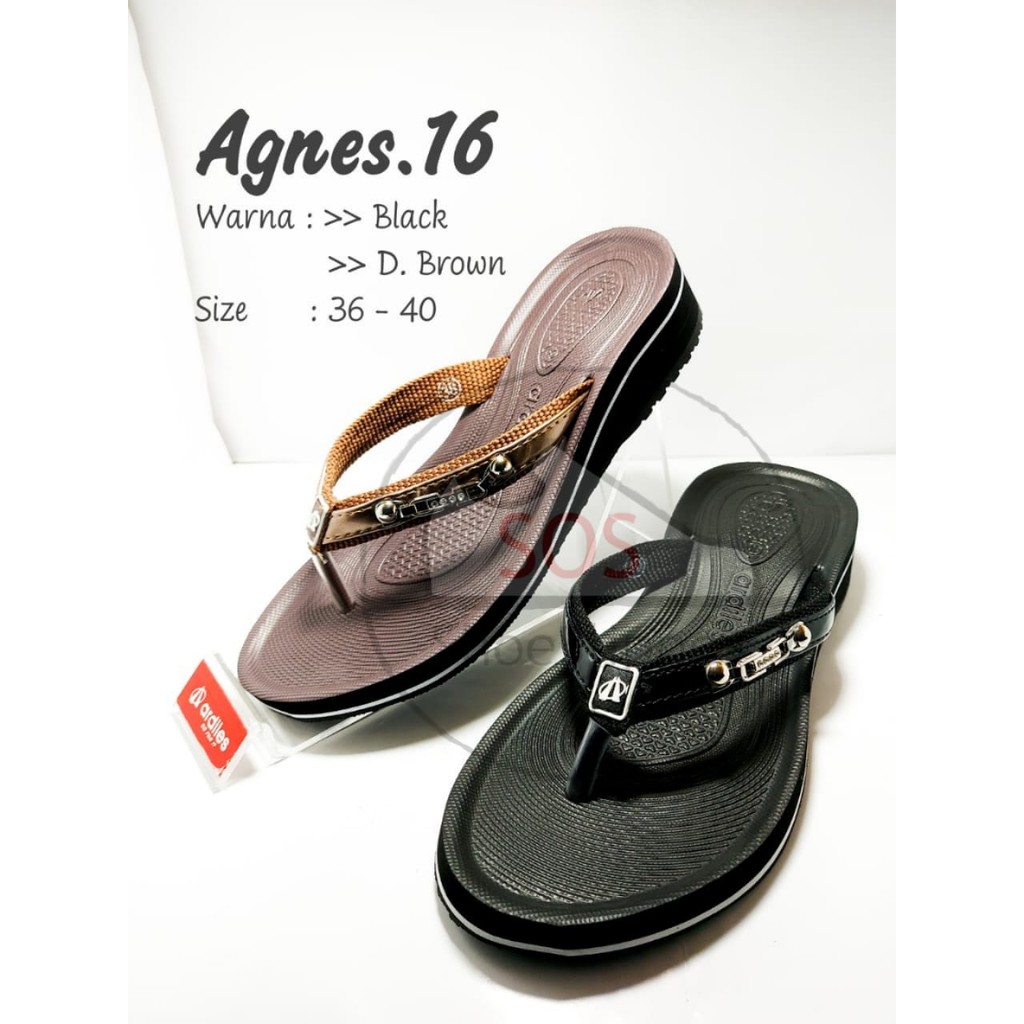 SOS - SANDAL WANITA WEDGES ARDILES Agnes casual sendal jadul jaman mak
