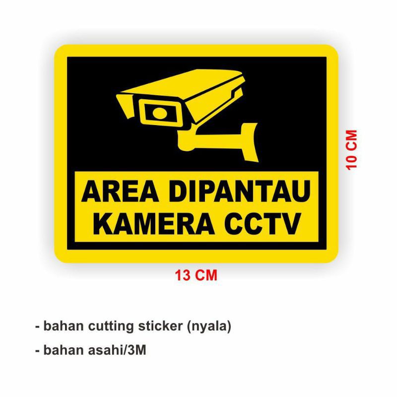 stiker cctv cutting sticker murah