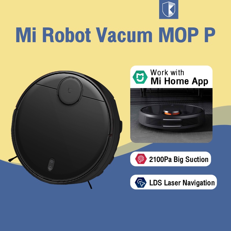 Xiaomi Robot Vacuum-mop 1C Mijia 1C 2in1 Sweeping Mopping Smart Robot Vacuum Cleaner Penyedot Debu-Mi Robot Mop P