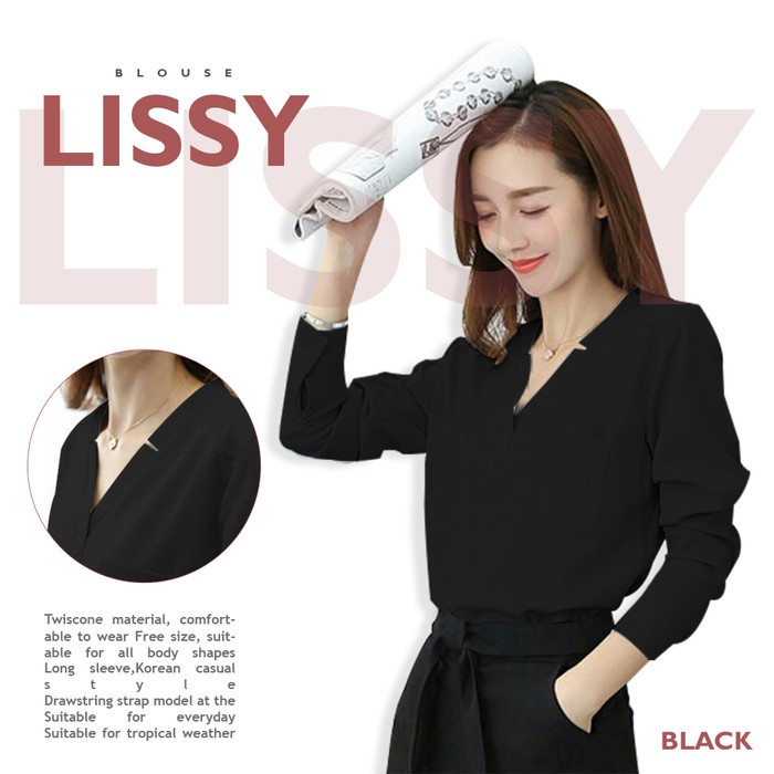 LISY TOP | PAKAIAN WANITA | KEMEJA WANITA | KEMEJA PUTIH