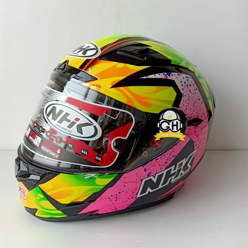 HELM NHK FULL FACE NHK RX9 KAREL WINTER BLACK PINK