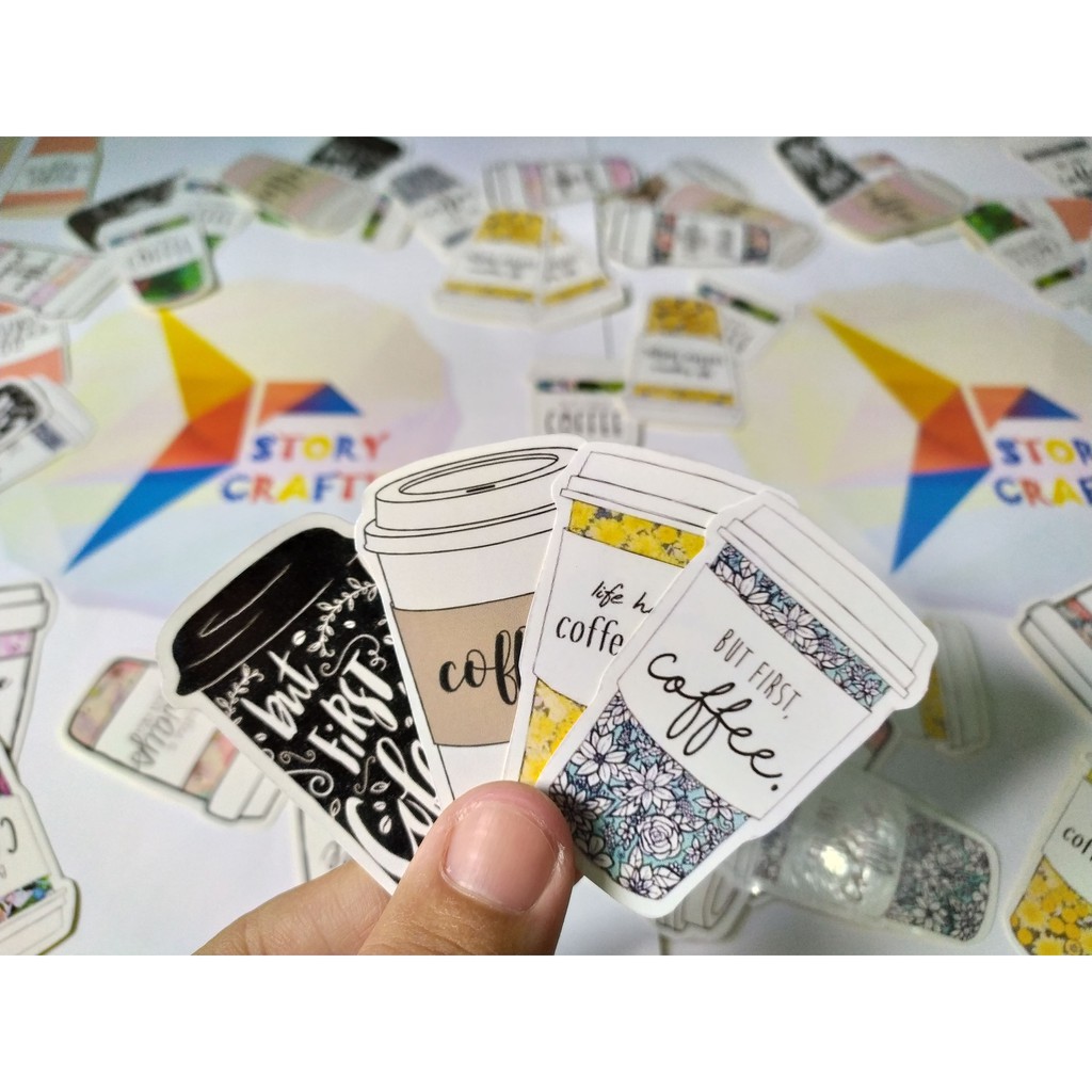 

Sticker Animasi Minuman Kopi Lucu Mini