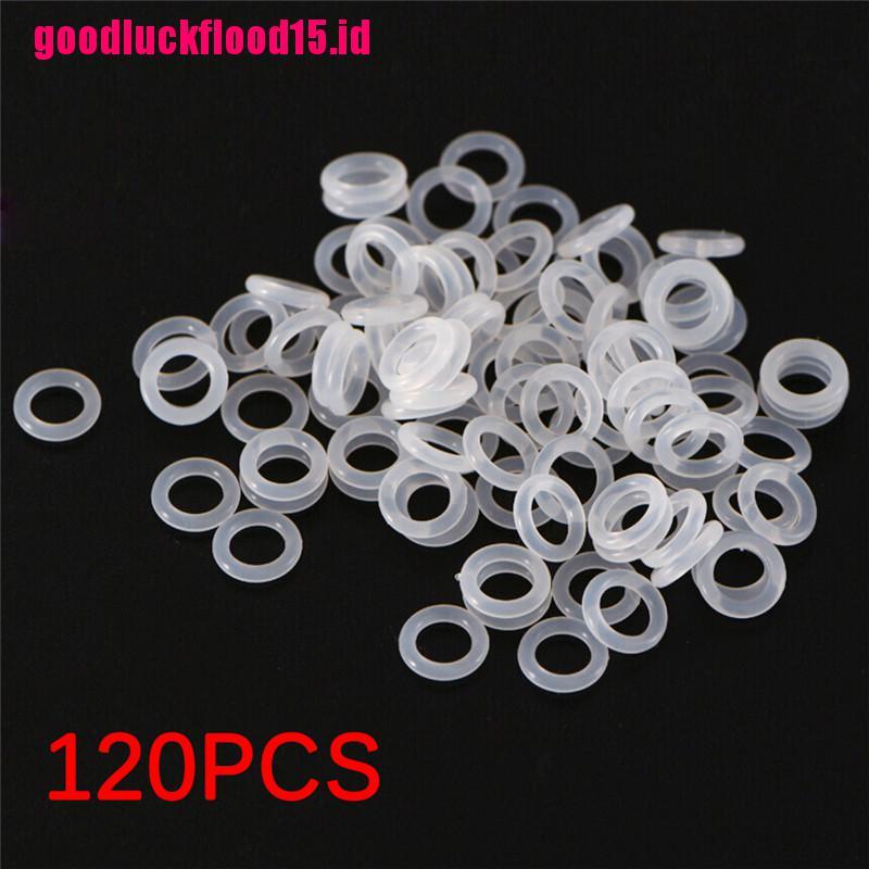 {LUCKID}120Pcs Silicone Rubber O-Ring Switch Dampeners White For Cherry MX Keyboard