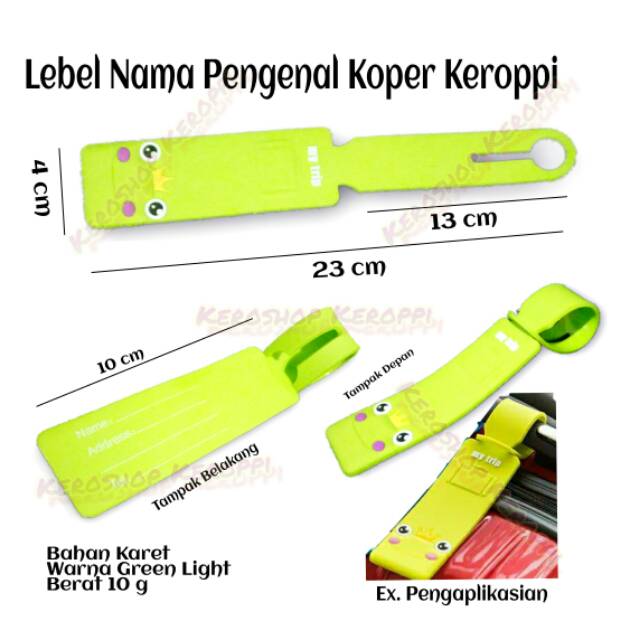 

Keroshop Keroppi Label Nama Pengenal Koper