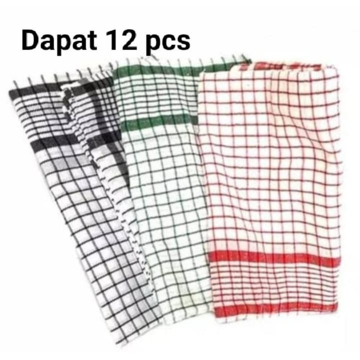 Kain Lap Tangan / Piring / isi 1 lusin