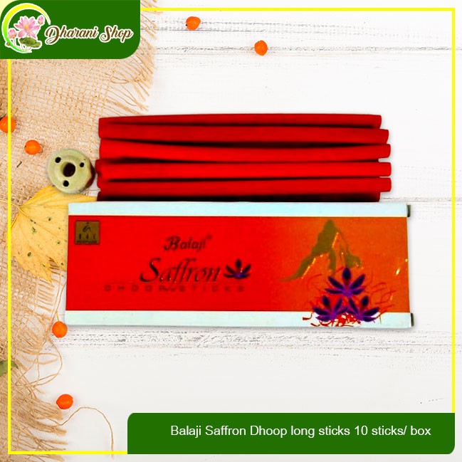 Balaji Saffron Dhoop long sticks 10 sticks/ box