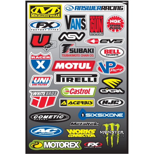 STICKER RACING AESTHETIC DENGAN BERBAGAI MACAM BRAND