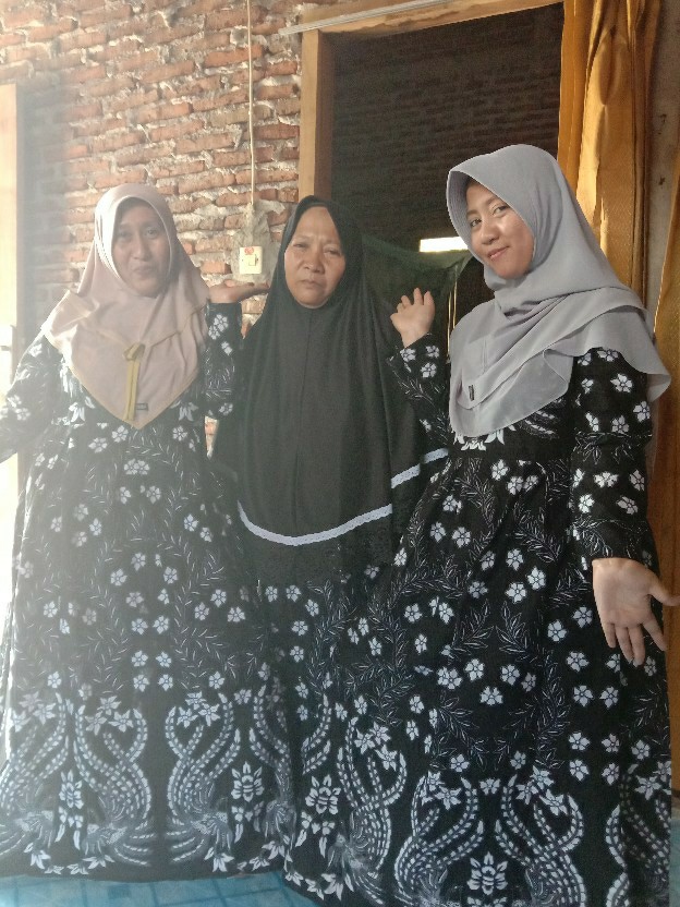 Baju Batik Couple Keluarga Gamis Busui Motif Manuk Tarung Batik Keluarga Seragam