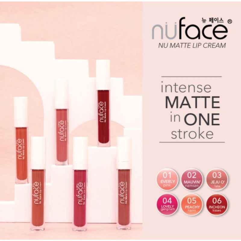 NUFACE LIPCREAM/ LIPSTIK CREAM NUFACE/ LIPMATTE NUFACE