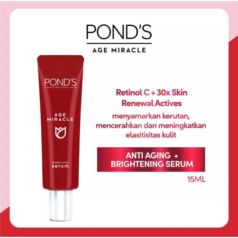 Ponds Age Miracle Double Action Serum Anti Aging 15ml