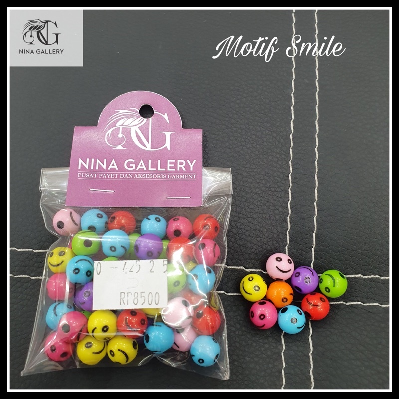 Beads / Mote Mainan / Manik Manik / Burci Smiley