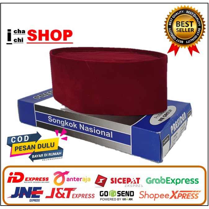 Peci merah betawi/peci songkok/songkok nasional merah betawi/Peci Merah Polos
