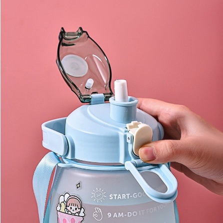 BOTOL MINUM GEMOY 1,3L MOTIVASI GRADASI STICKER [SWEETSPACE]