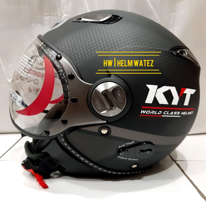 Jual Helm Kyt Elsico Motif Black Doff Shopee Indonesia