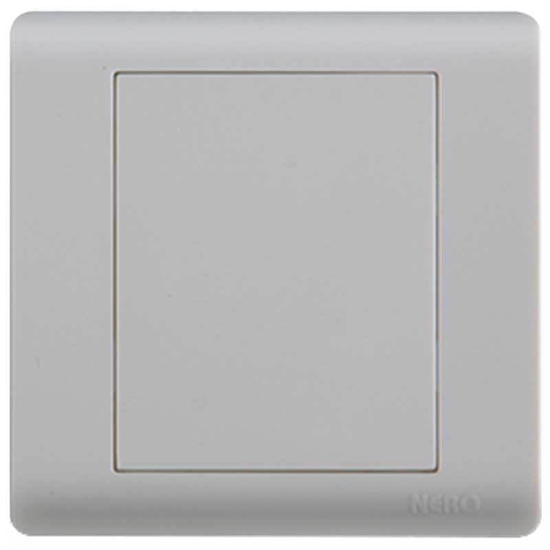 CASA F1600 - White 1 Gang Blank Plate NERO